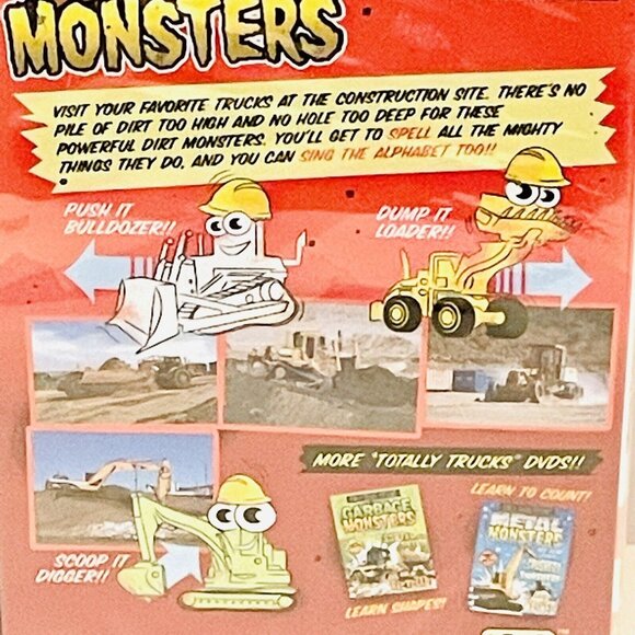 NEW DVD Totaly Trucks: Dirt Monsters Big Trucks Dig Scoop Dump ORIGINAL SEALED - Picture 9 of 12